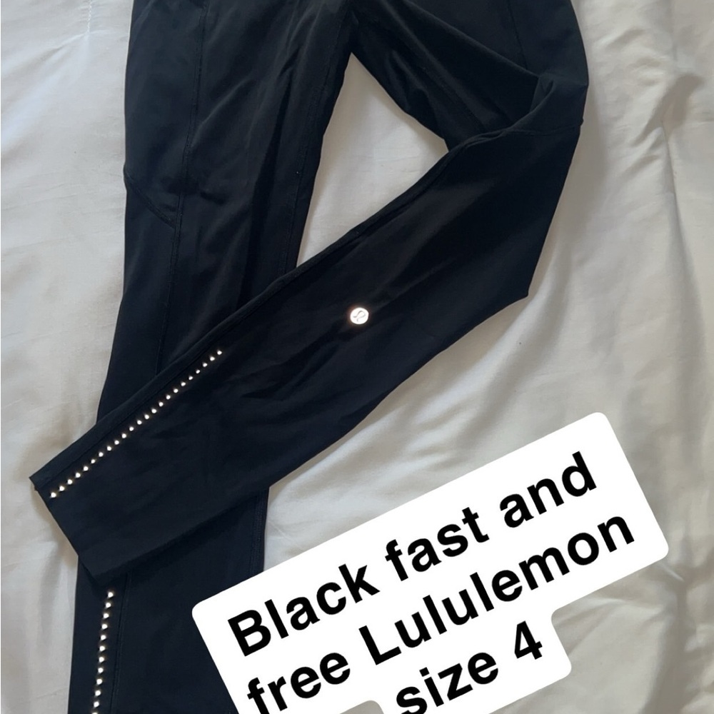 Lululemon Athletica Black Reflective Leggings